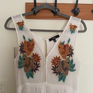 White Embroidered Dress